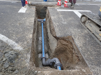 上下水本管工事
